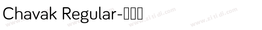 Chavak Regular字体转换
